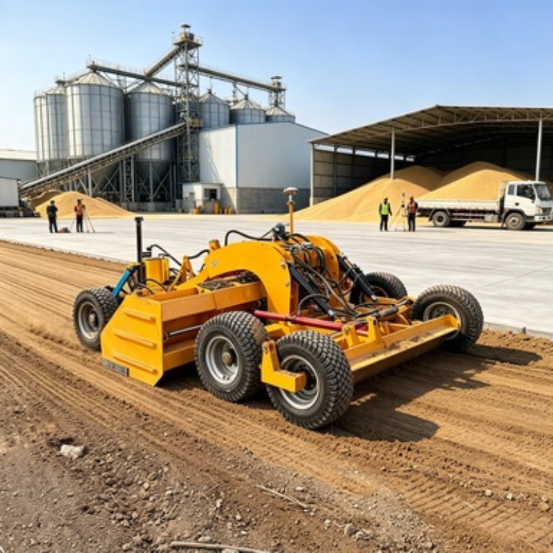 Precision Farming In Agriculture - Лазерный планировщик для земли, управляемый трактором,